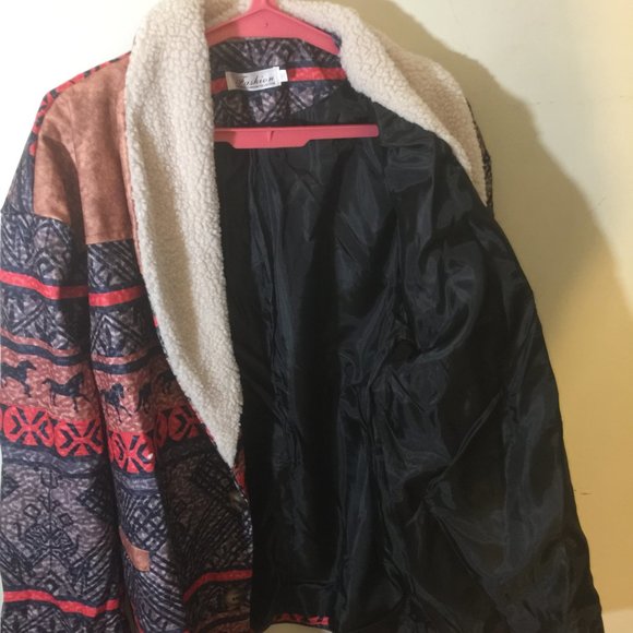 Three amazing sweater with beautiful bright colors in Native American patterns. - Picture 3 of 16